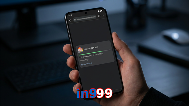 Main screen of In999 apk page for PK players